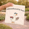 Outnumbered by boys Goose- Red truck and football (black)