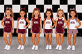 Mini Bow Set- Maroon and White