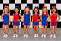 Blank Bow Sets- Royal Blue and Red