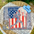 Ice Cream Football American Flag Drip- transparent player