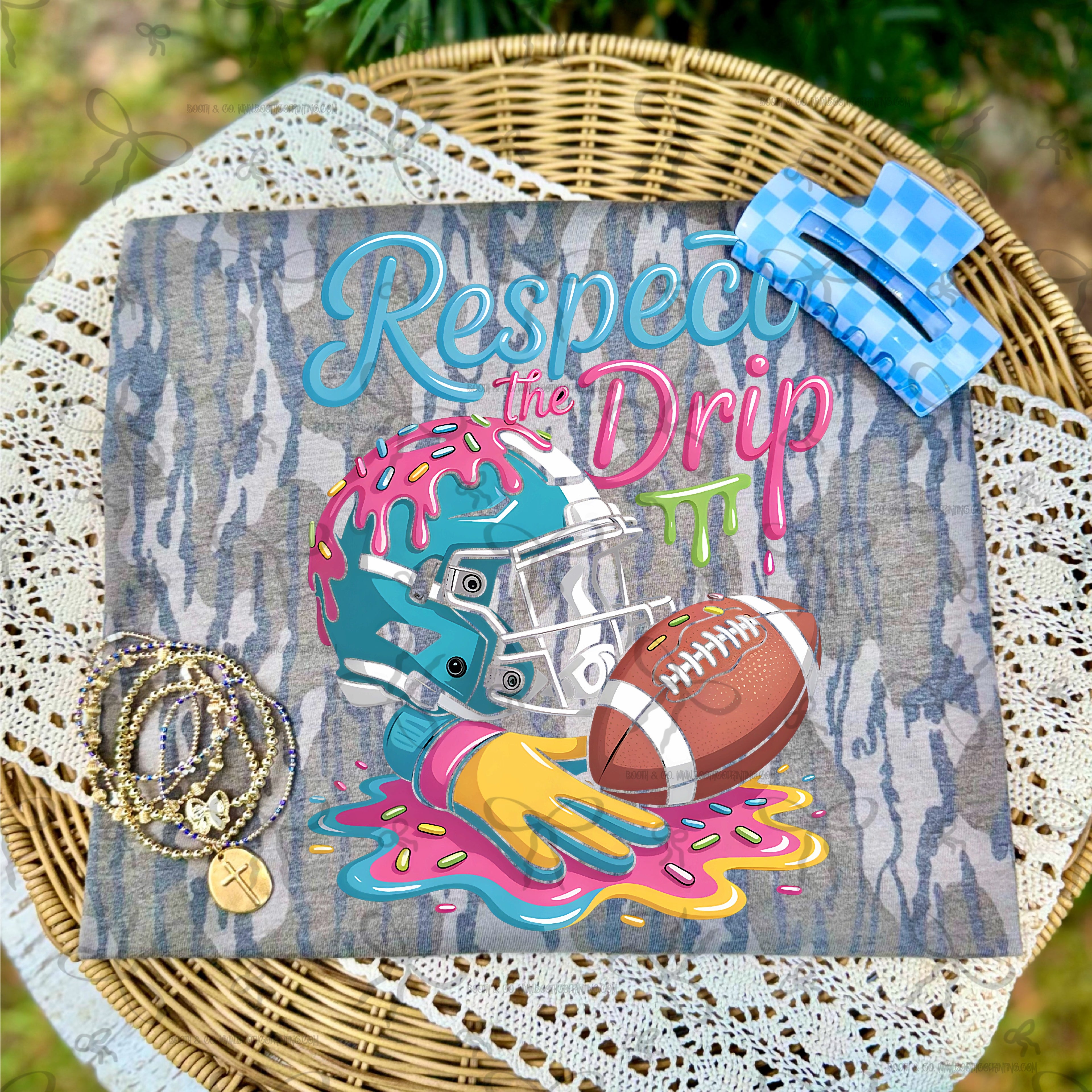 Respect the Drip Football- light