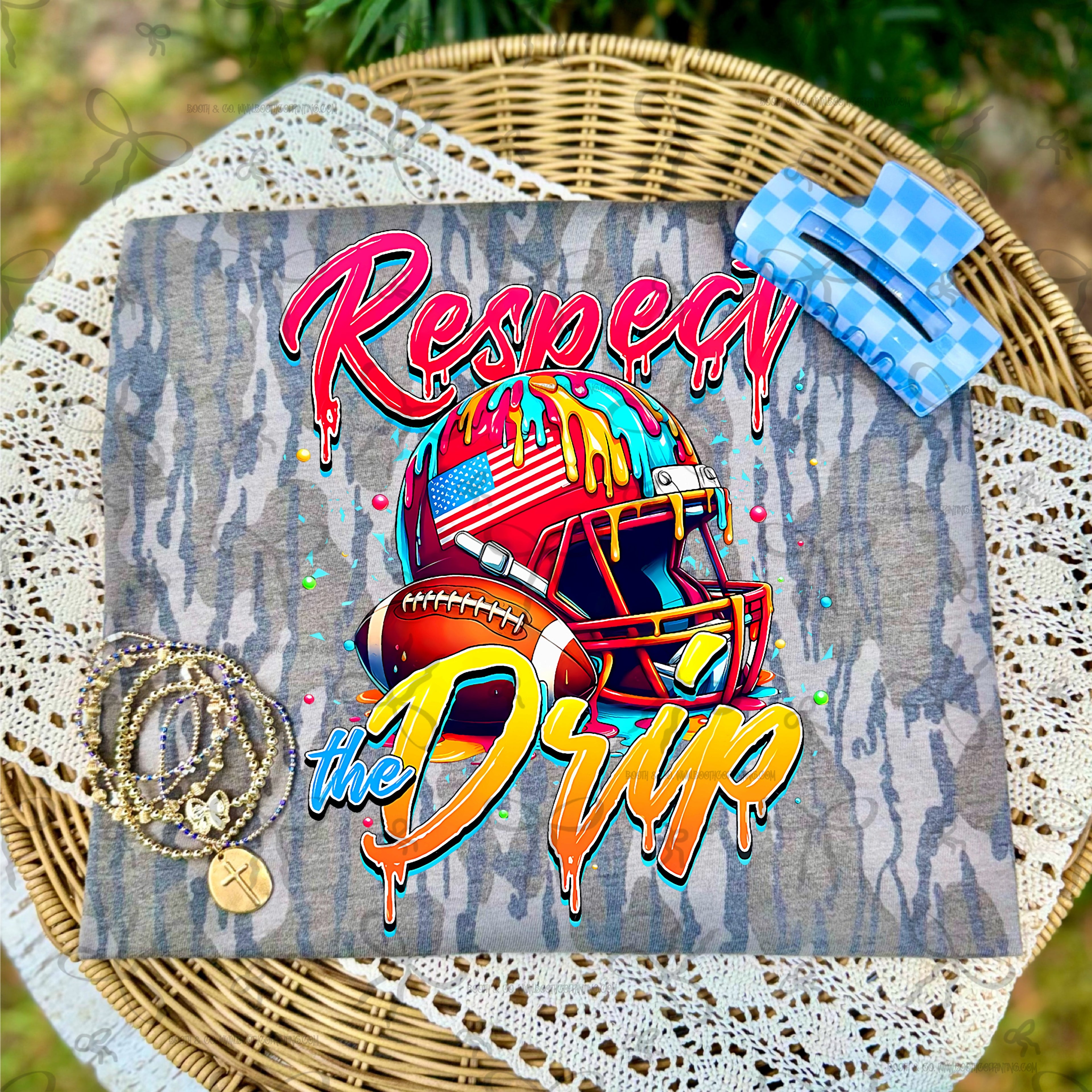 Respect the Drip- football (graffiti)