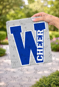 Inside Letterman Wording- Royal Blue White Cheer W