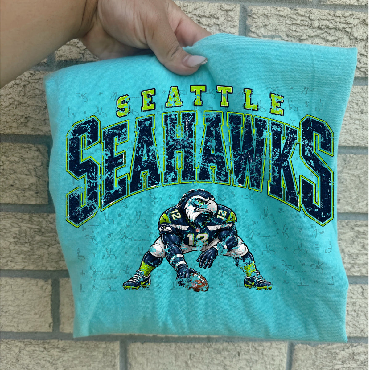 Seattle Seahawks Vintage Varsity (distressed)