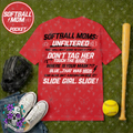 Softball Moms Unfiltered (black/white)- Back Design