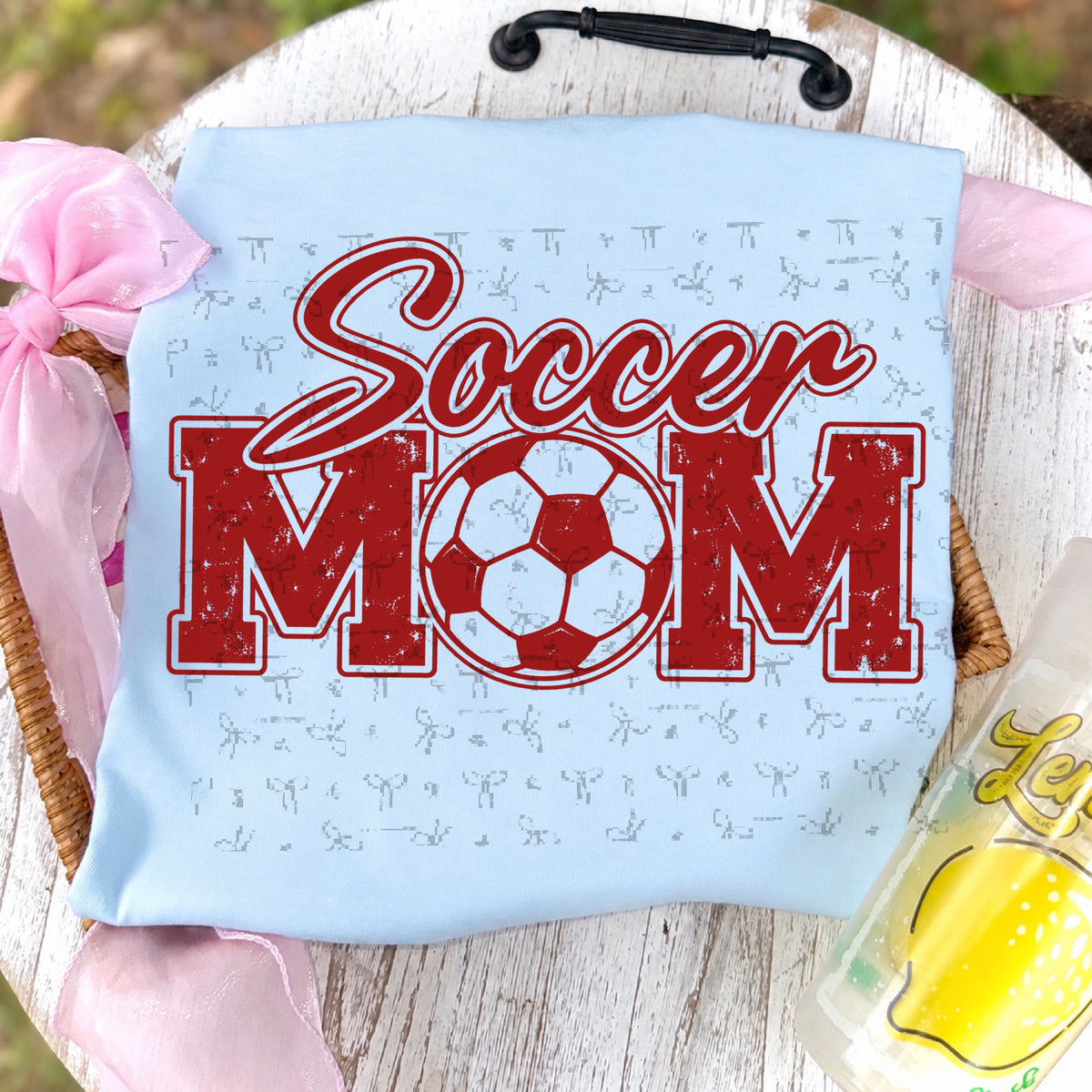 Soccer Mom (no white)- Crimson