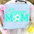 Soccer Mom (with white)- Turquoise