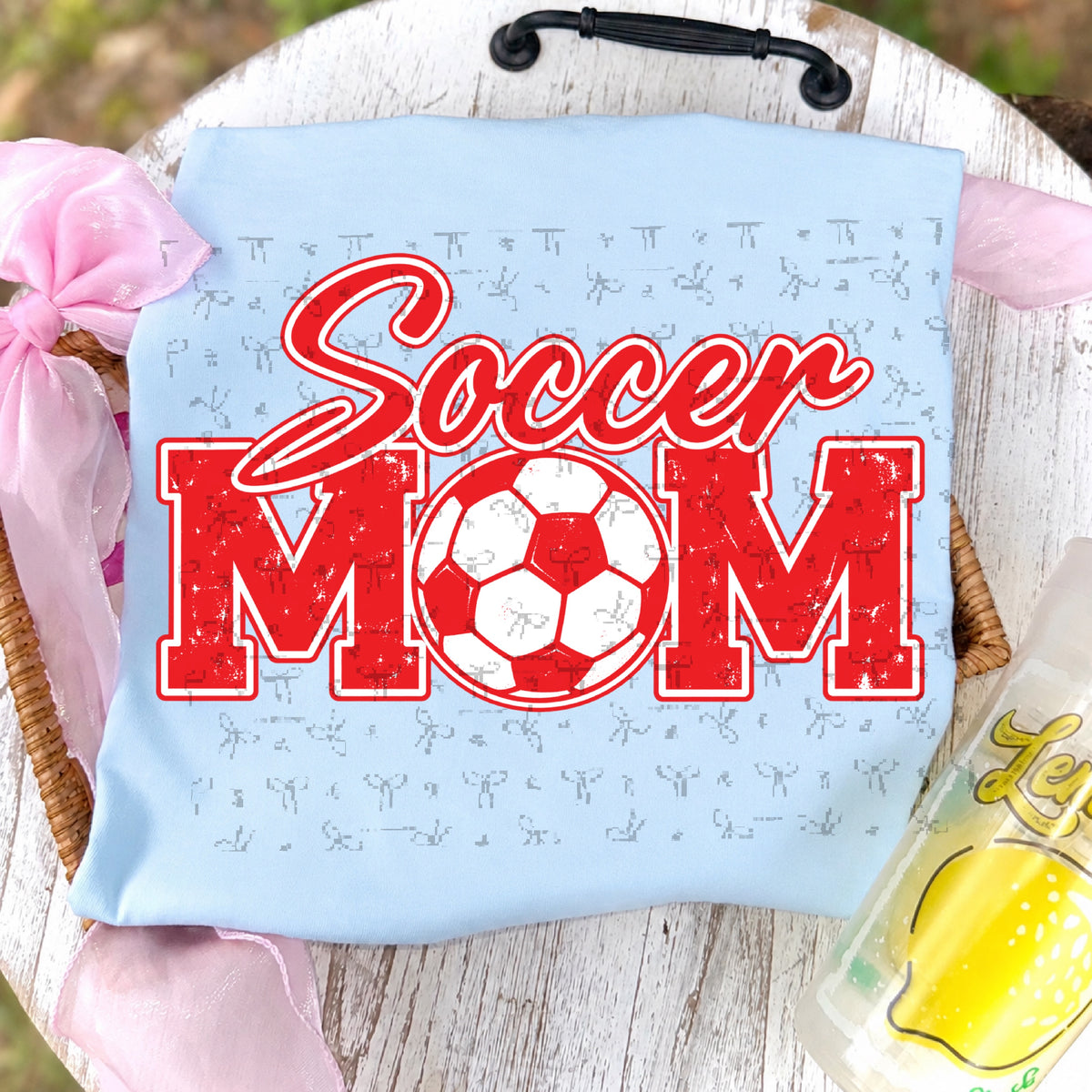 Soccer Mom (with white)- Red