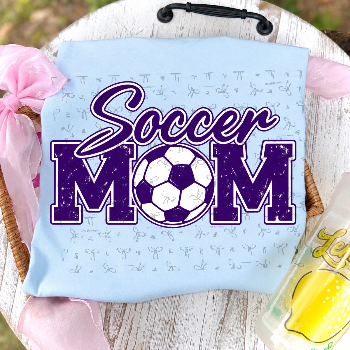 Soccer Mom (with white)- Purple