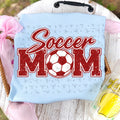 Soccer Mom (with white)- Crimson