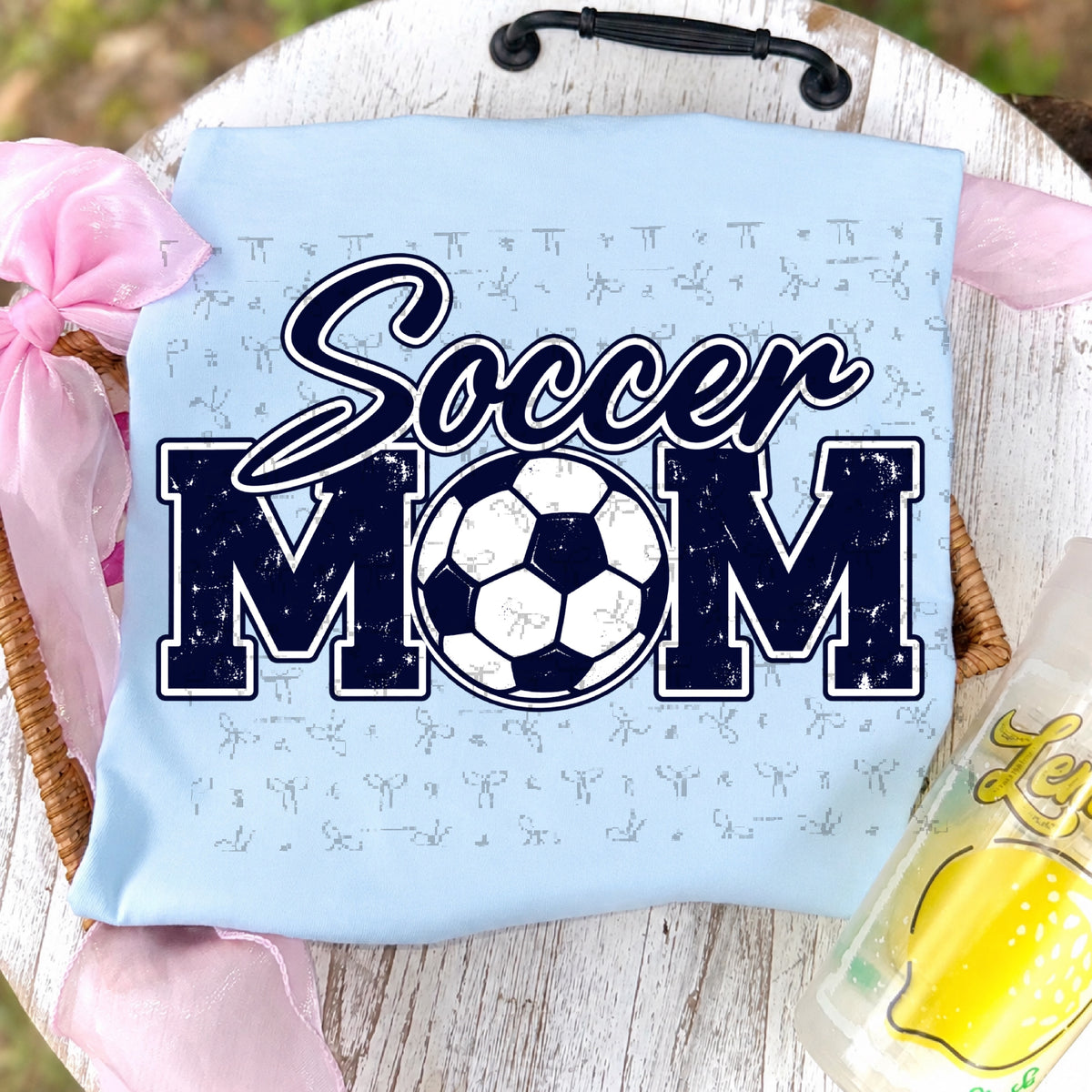 Soccer Mom (with white)- Dark Navy Blue