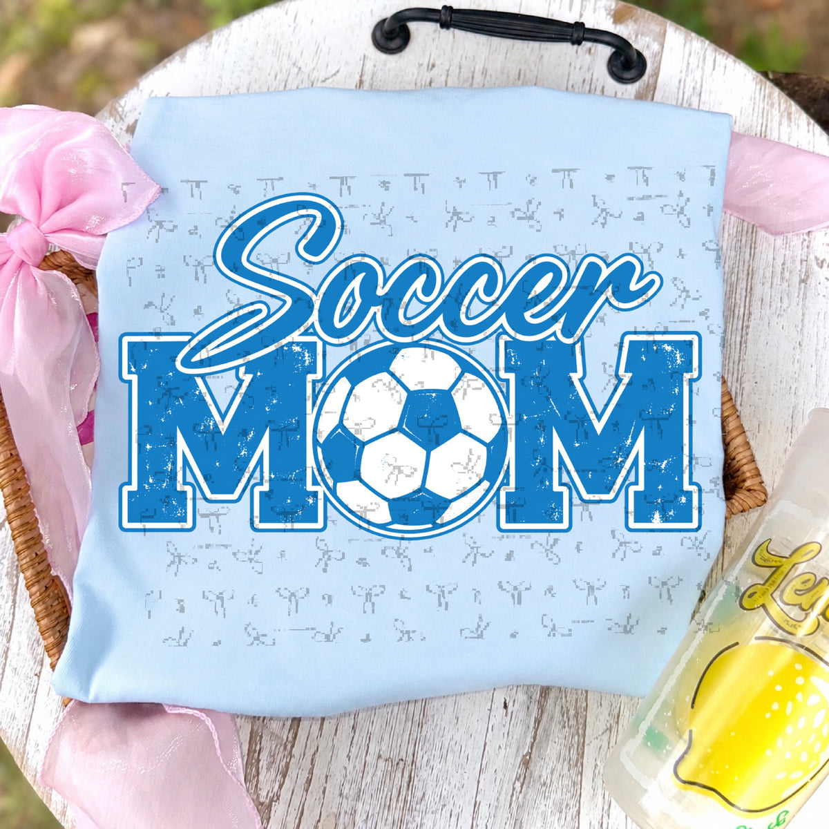 Soccer Mom (with white)- Cyan