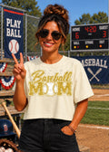 Baseball Mom (with white)- Vegas Gold
