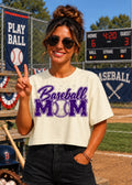 Baseball Mom (no white)- Purple