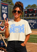 Baseball Mom (no white)- Carolina Blue