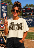 Baseball Mom (no white)- Brown