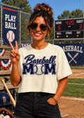 Baseball Mom (no white)- Dark Navy Blue