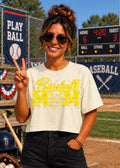 Baseball Mom (no white)- Vibrant Yellow