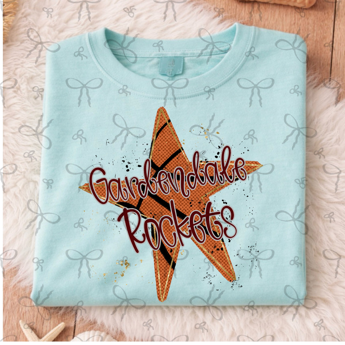 Basketball Splatter Star- Gardendale Rockets