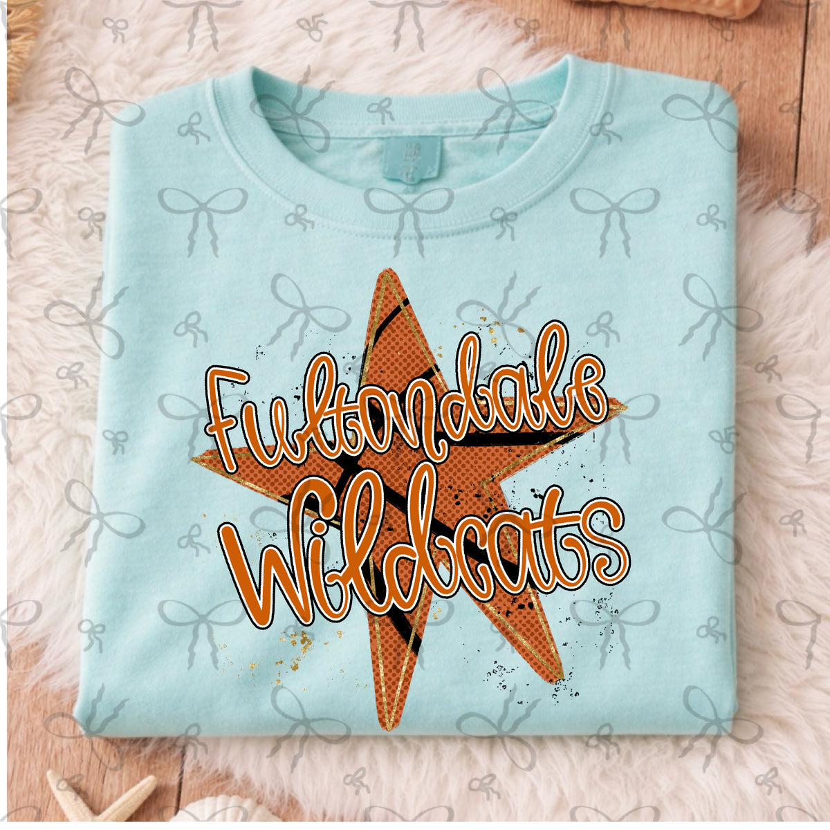 Basketball Splatter Star- Fultondale Wildcats