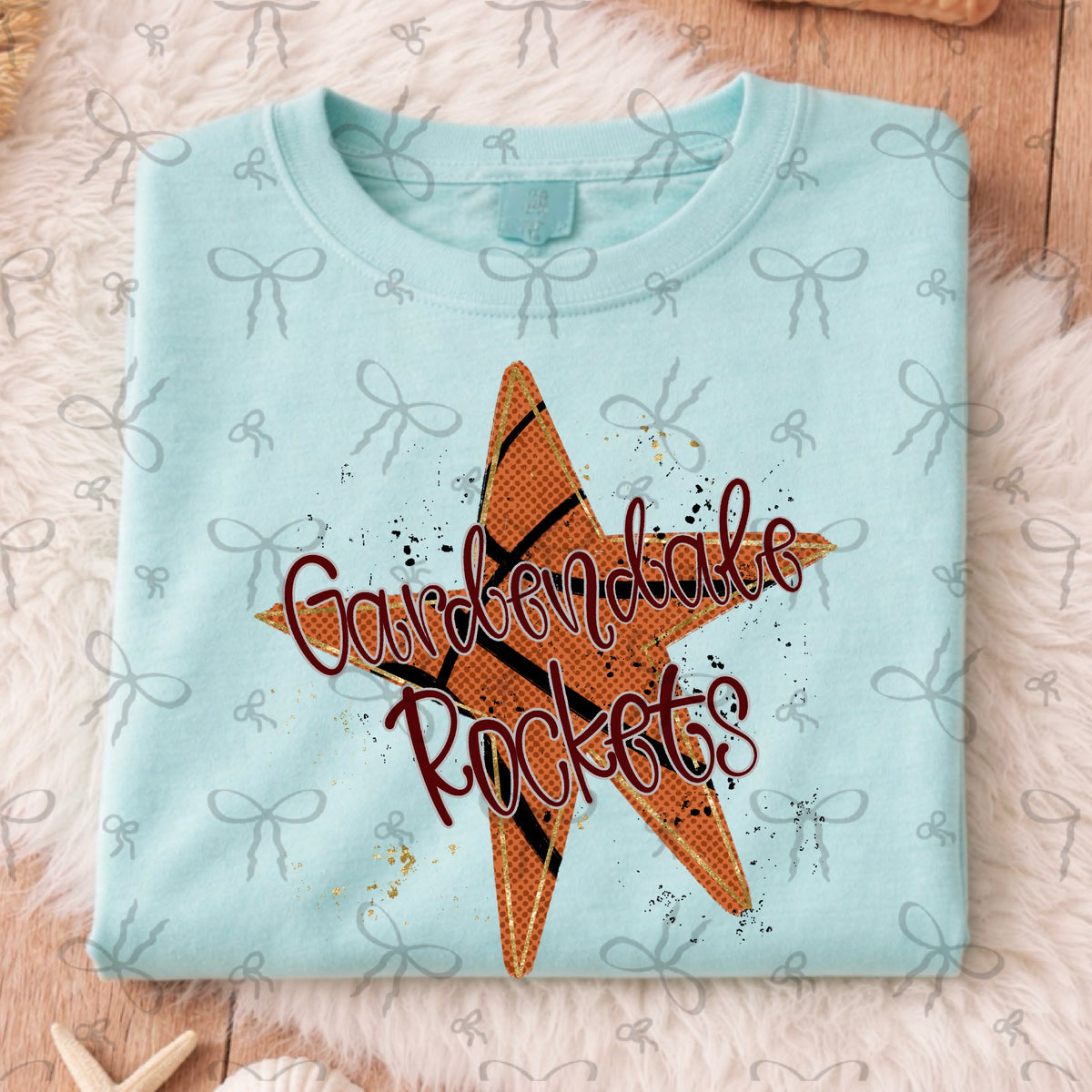 Basketball Splatter Star- Gardendale Rockets)