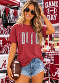 Roll Tide Distressed Metallic Dotty