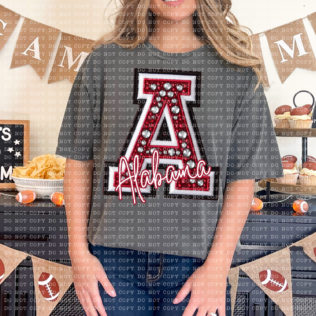 Bejeweled Letterman- Alabama