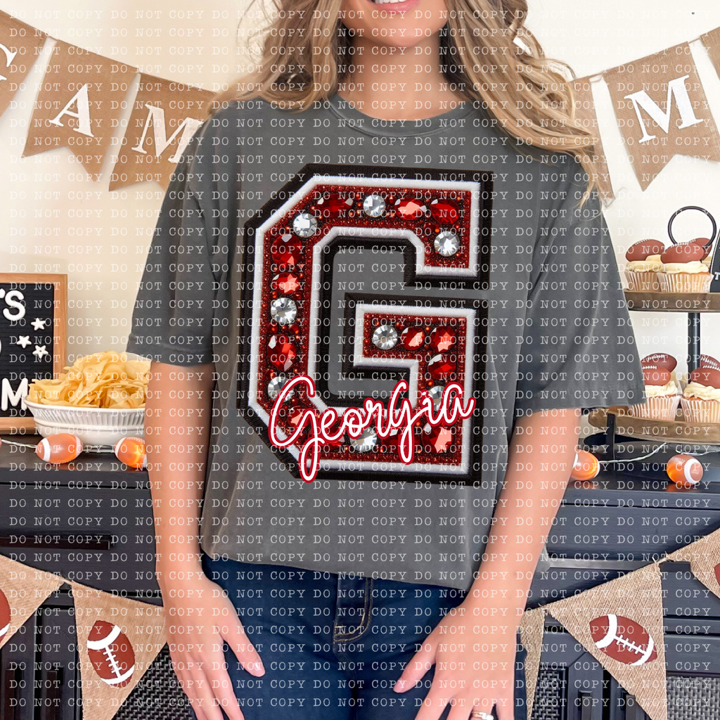 Bejeweled Letterman- Georgia