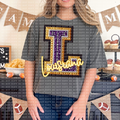 Bejeweled Letterman- Louisiana (LSU)