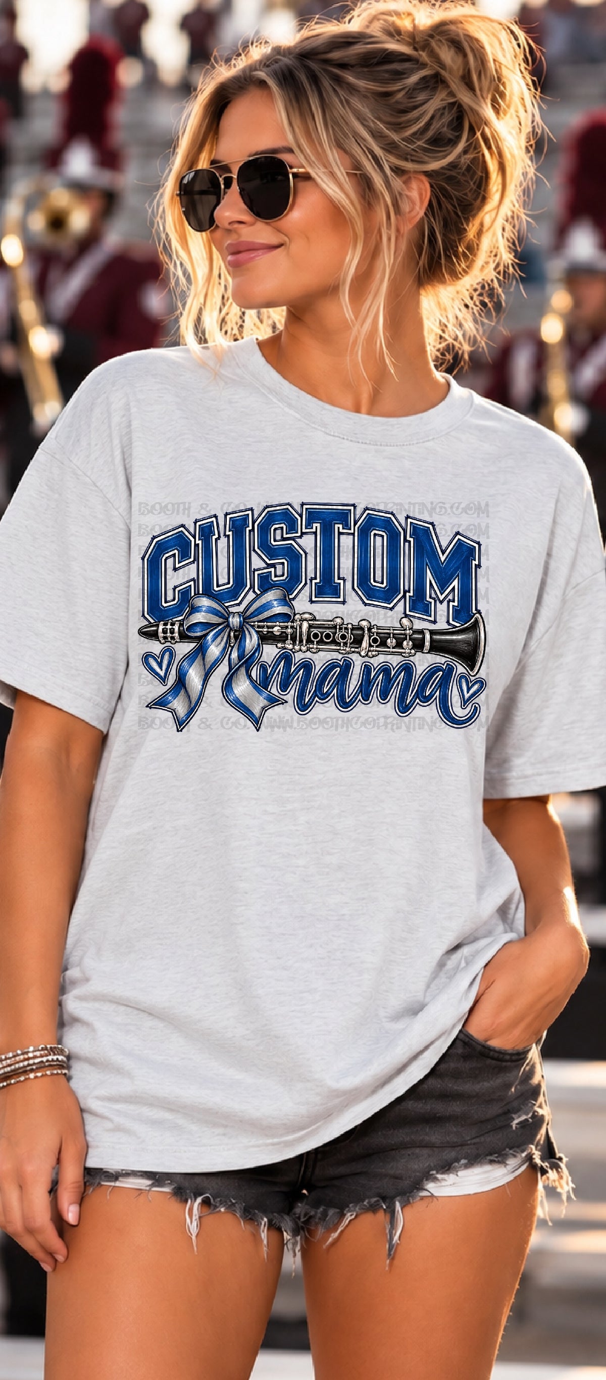 Clarinet Mama with Bow - Customize Me