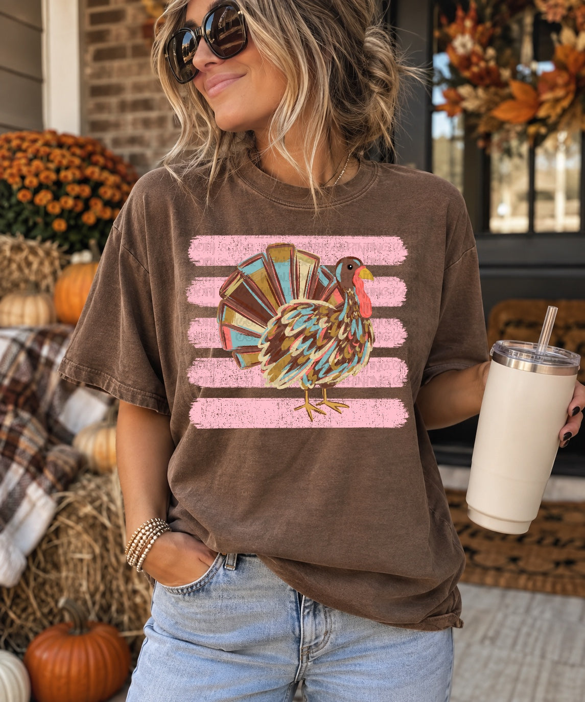 Preppy Striped Turkey