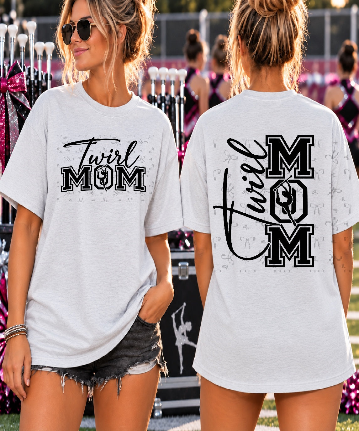 Twirl Mom (Back) - Black