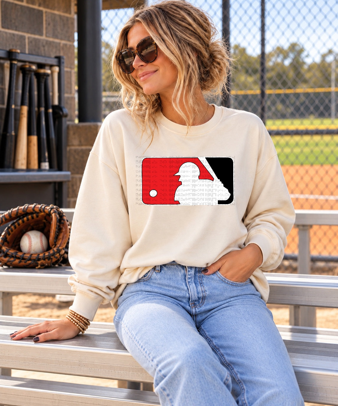 MLB Batter- Red/Black/White