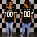 Blank Football Jerseys- Black and Gold