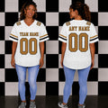 Blank Football Jerseys- Black, Gold, and White