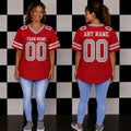 Blank Football Jerseys- Red and Gray