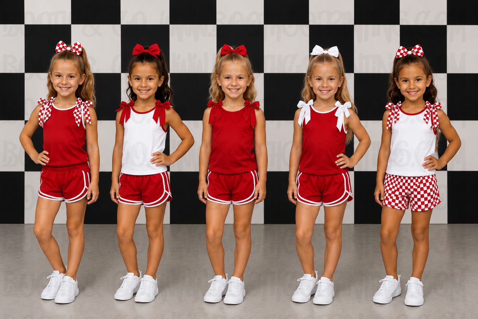 Blank Bow Sets- Red and White