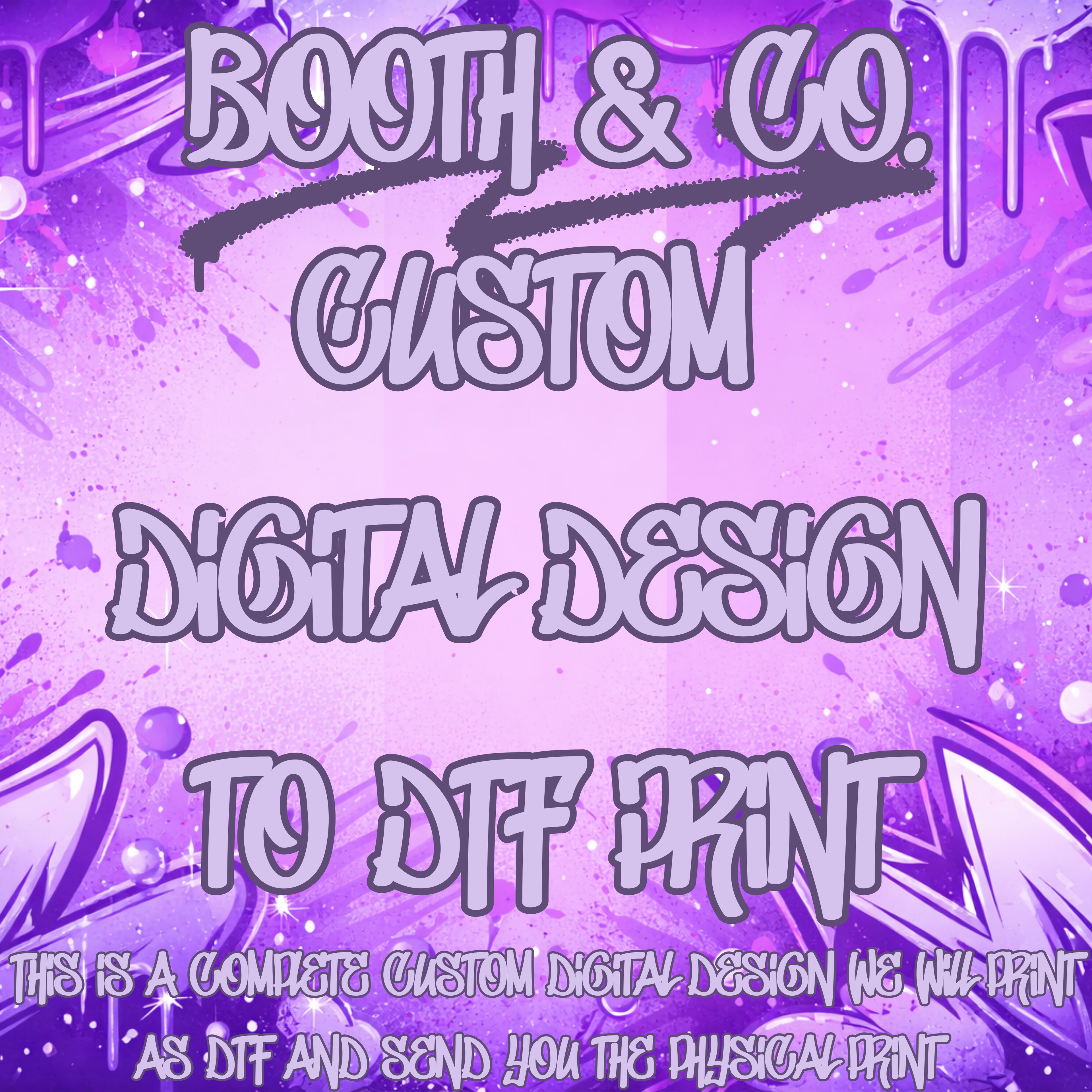 Custom Digital Design To DTF Print