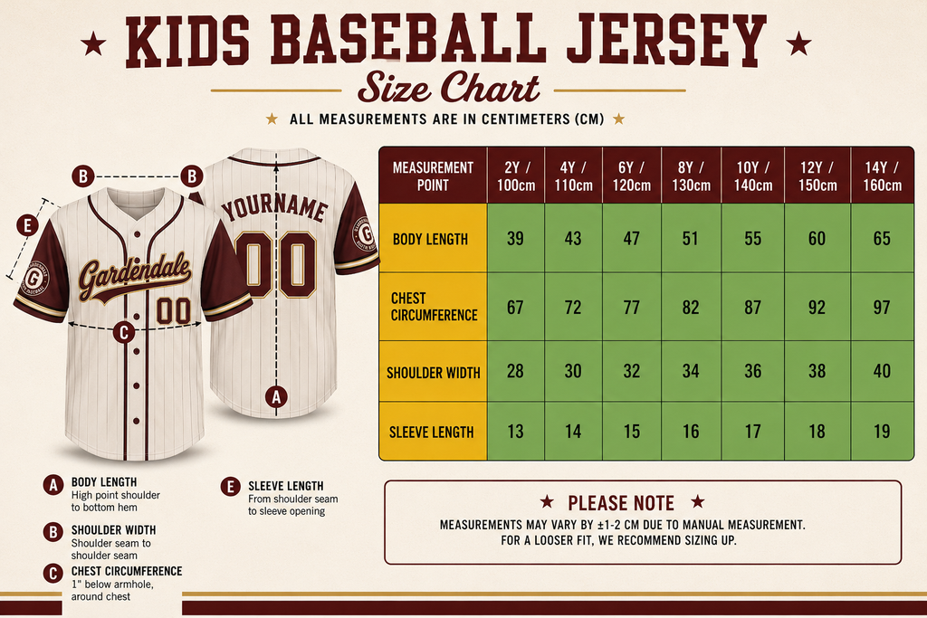 Custom Baseball Jersey SAMPLE