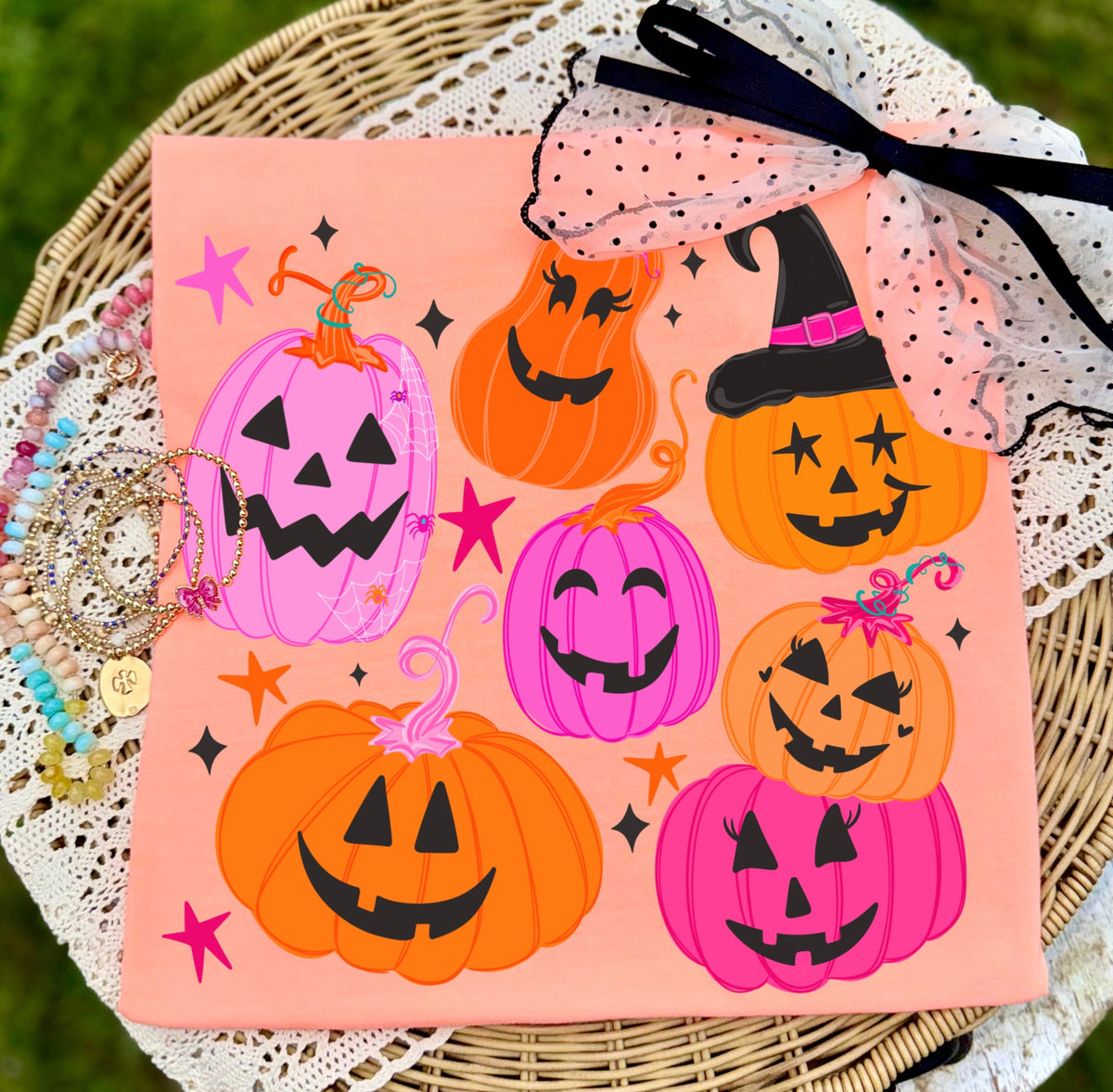 Orange & Pink Star Pumpkins